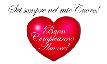 Buon compleanno amore mio