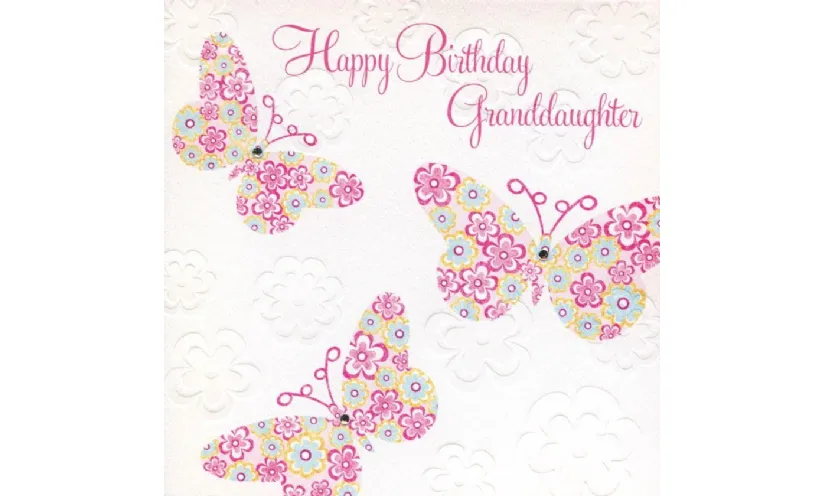 Happy birthday butterfly card