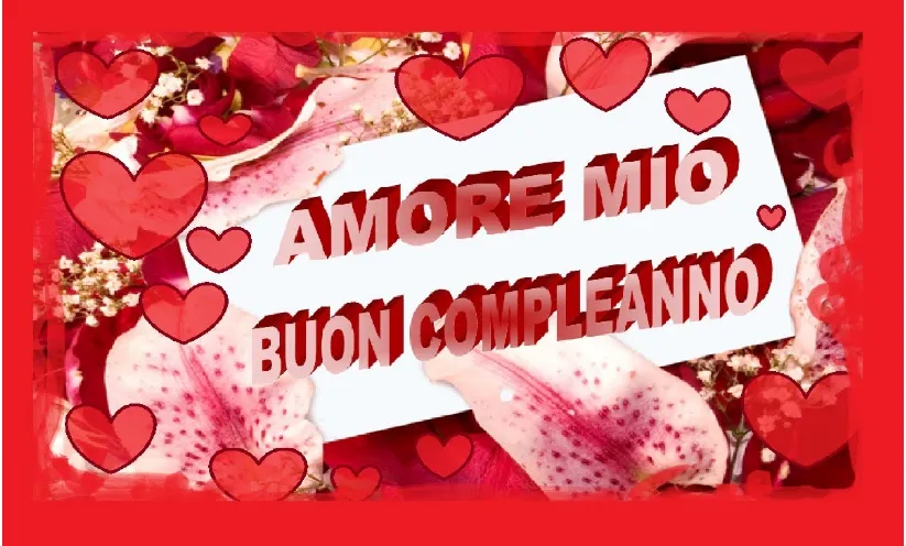 video compleanno amore